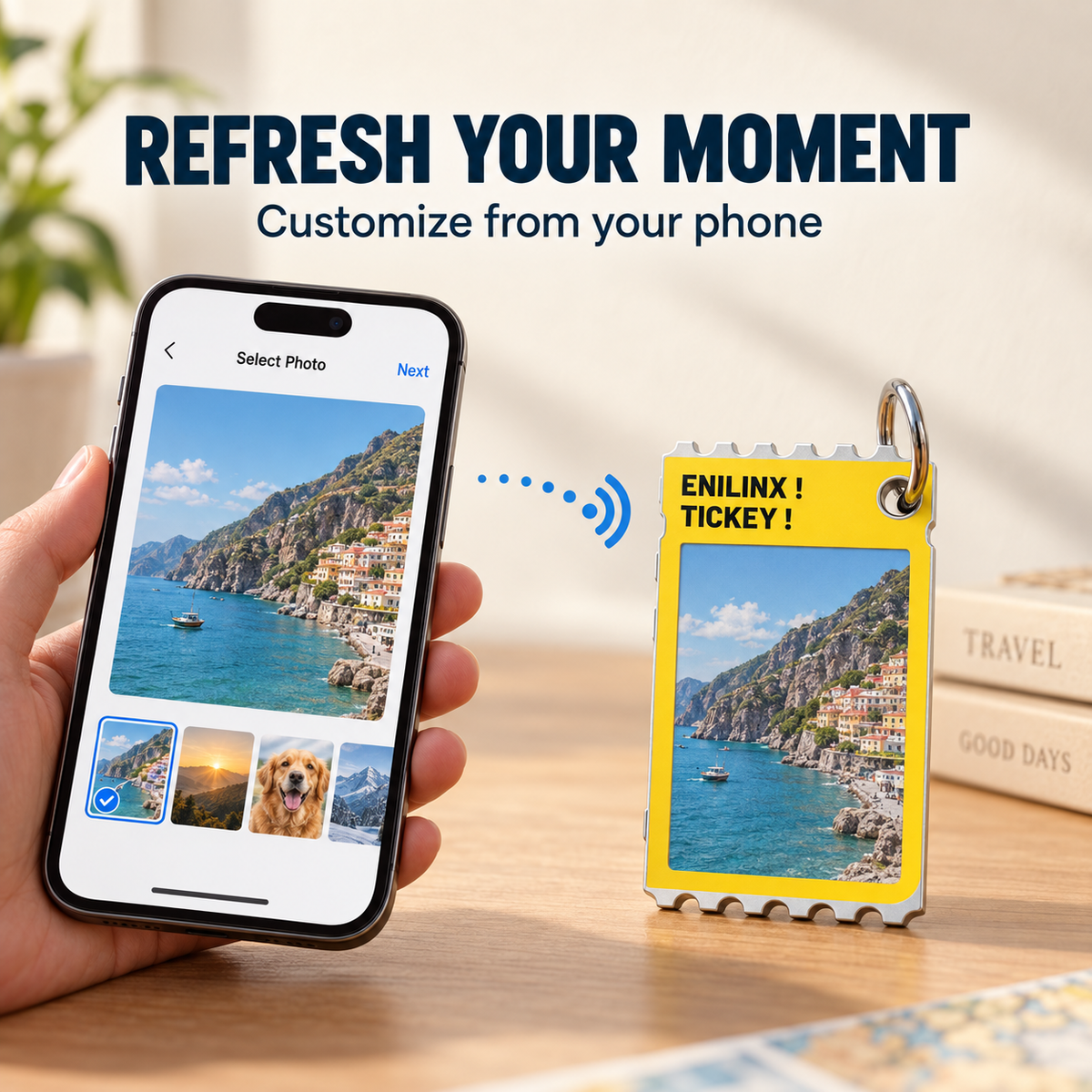 A Customizable Clip-On Color E-Paper Card