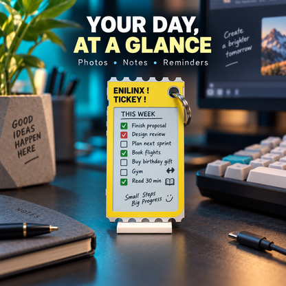 A Customizable Clip-On Color E-Paper Card